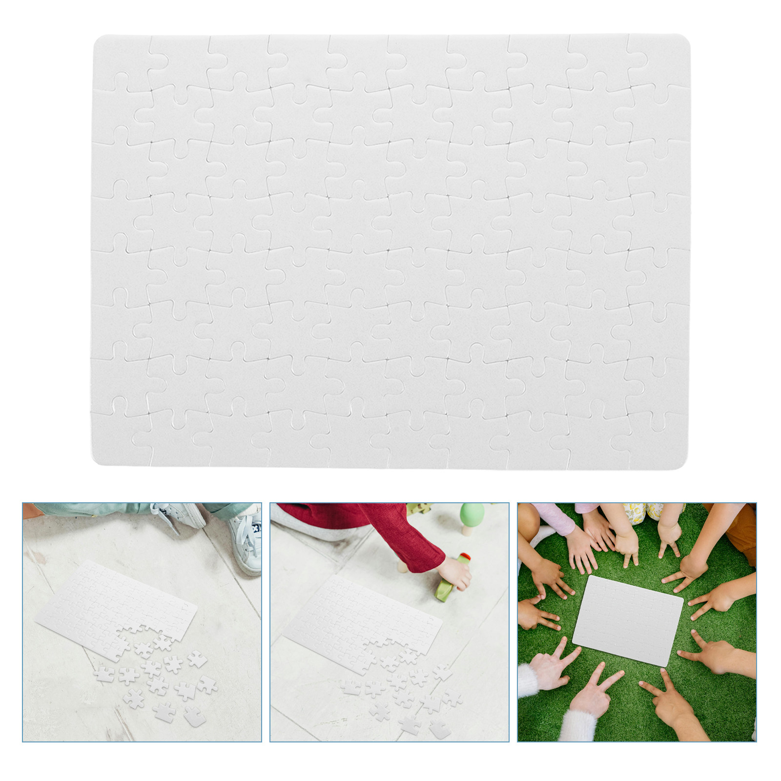 Lembaran Puzzle Polos – 4 Buah - Puzzle Blank White ulasan dan harga