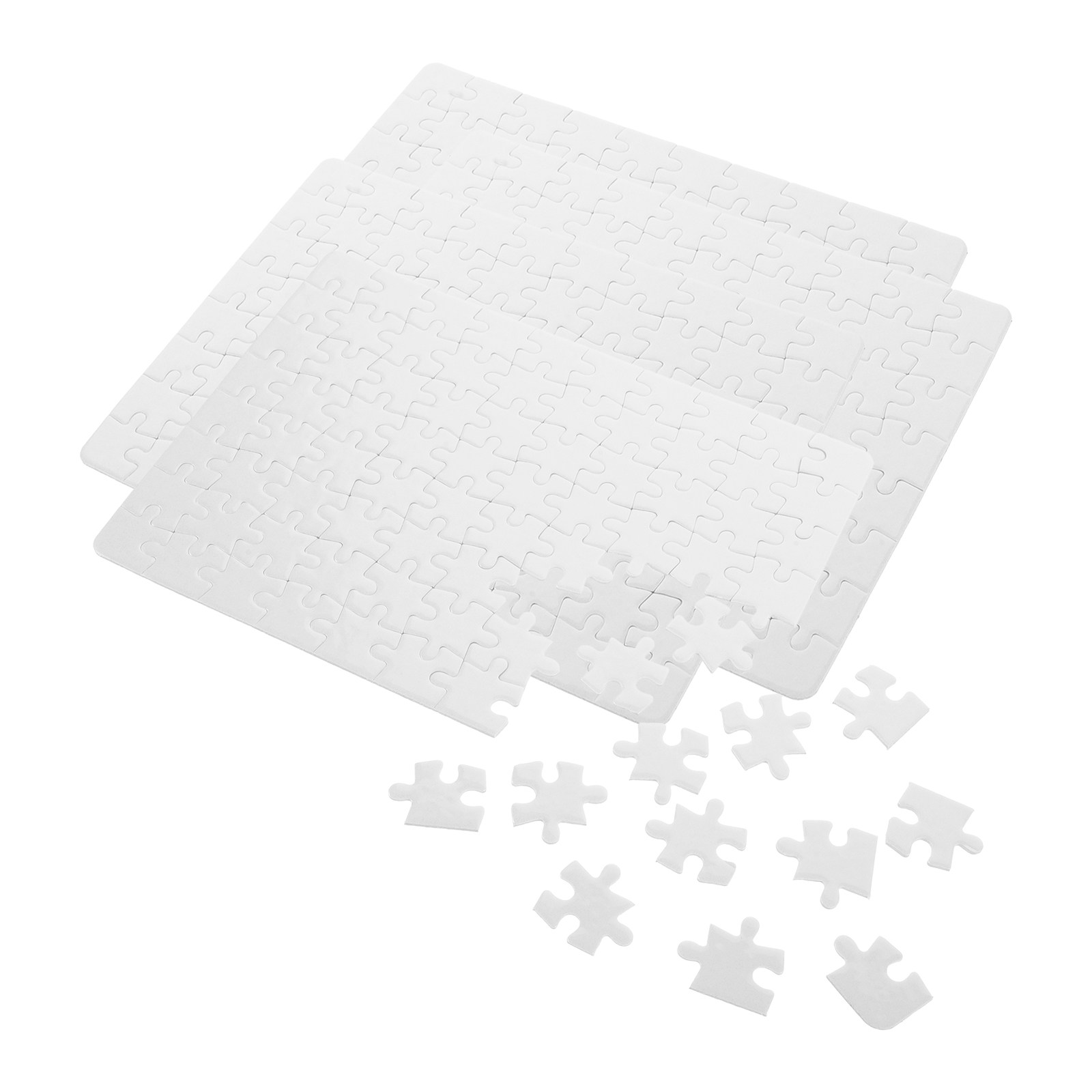 4 Lembar Papan Putih Polos unt - Puzzle Blank White ulasan dan harga