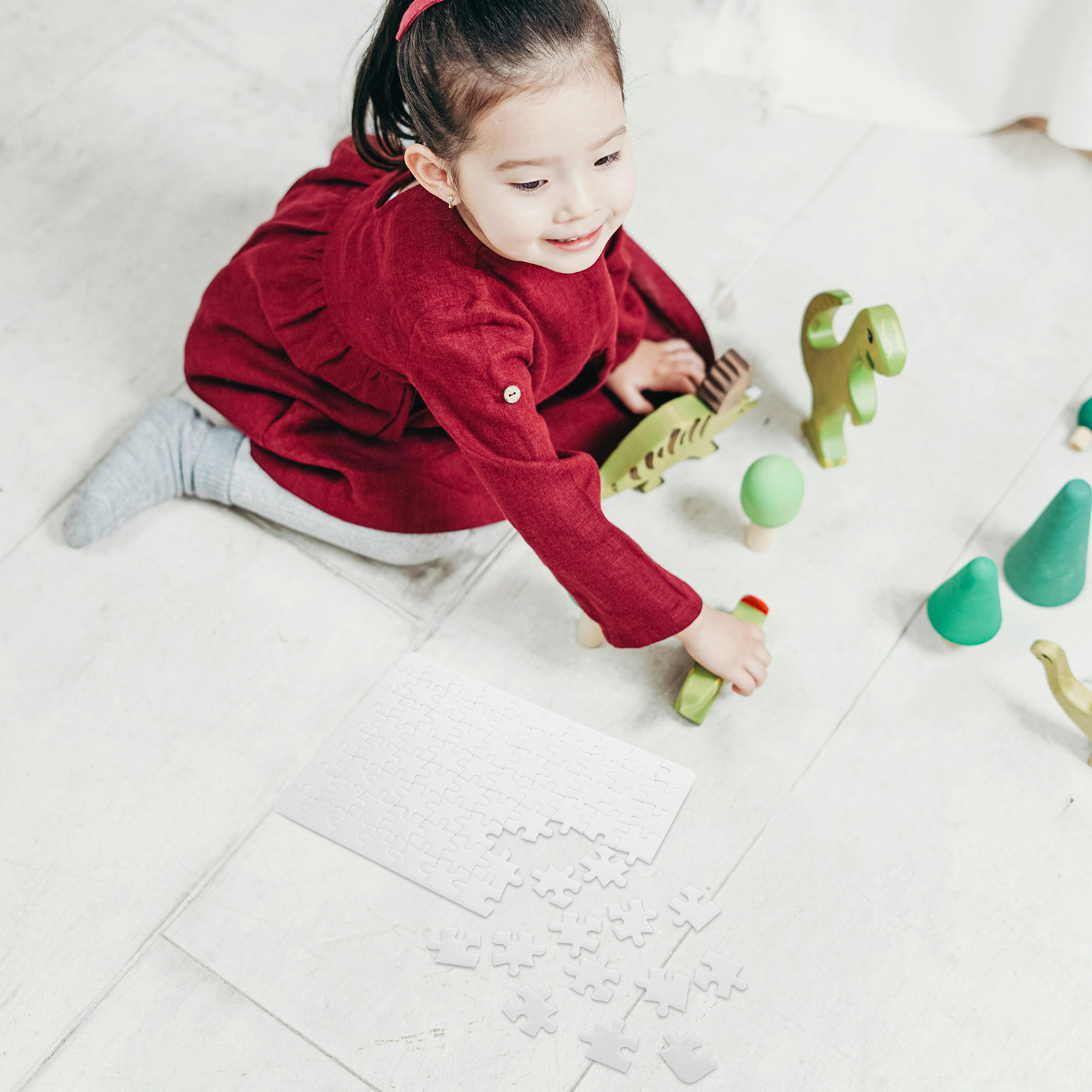 Set Papan Puzzle Putih – 4 Lem - Puzzle Blank White ulasan dan harga
