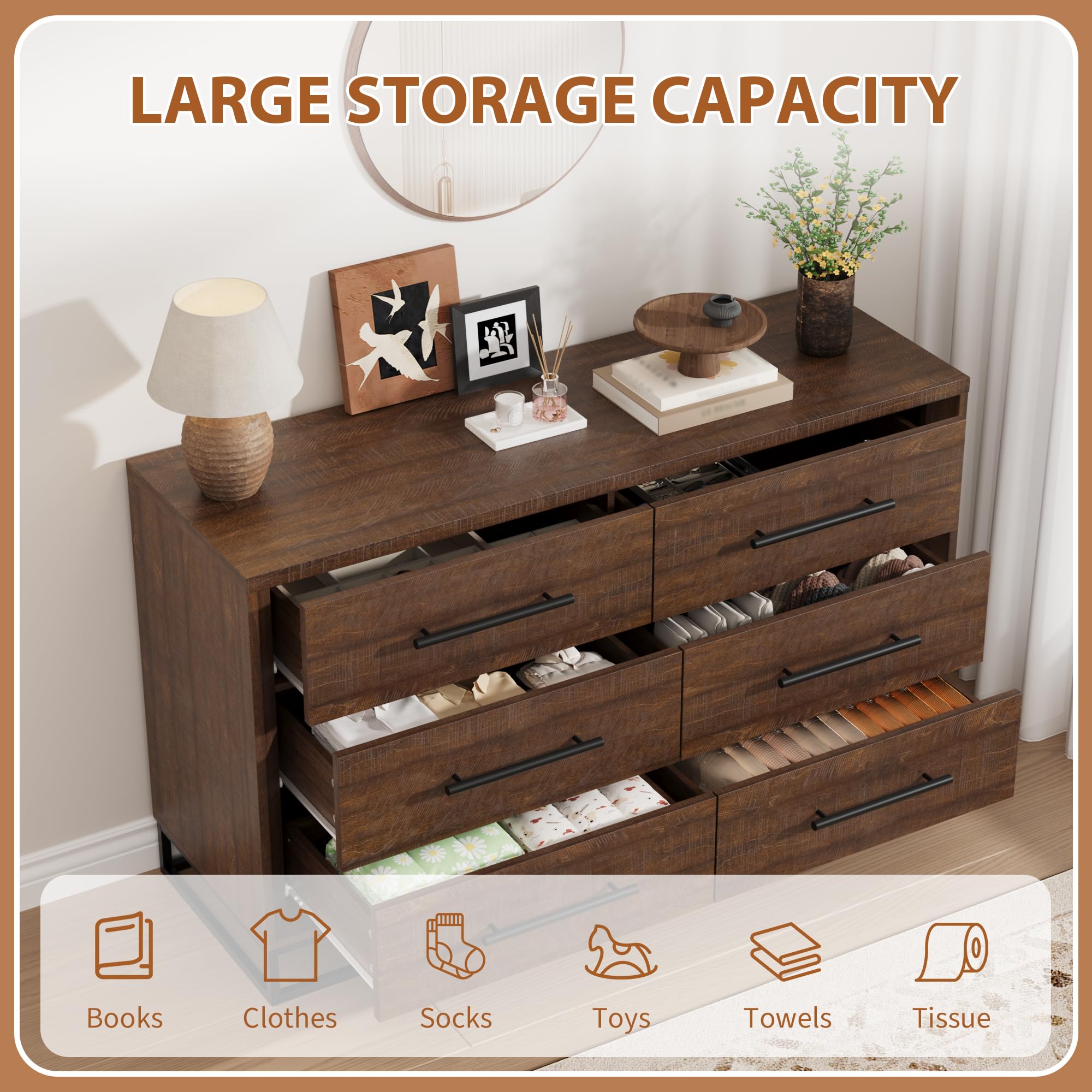 Lemari Laci 6 Laci untuk Kamar - Metal Photo Panel ulasan dan harga