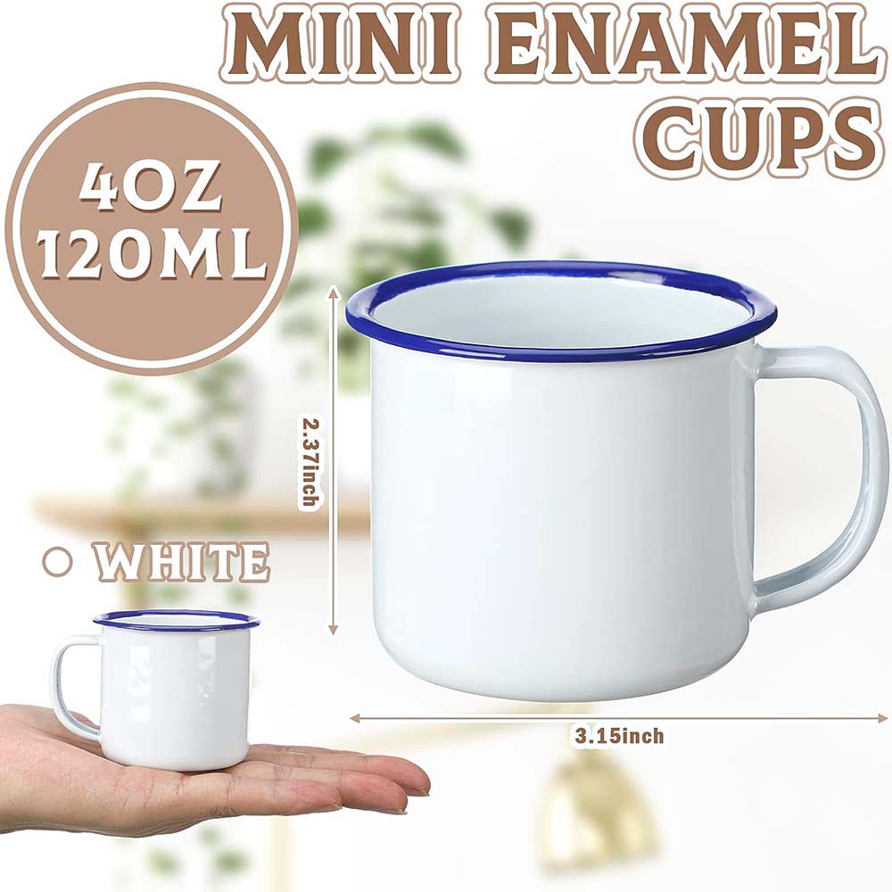 Mug kopi Kemah Enamel Mini 4Oz - Sublimation Mug White ulasan dan harga