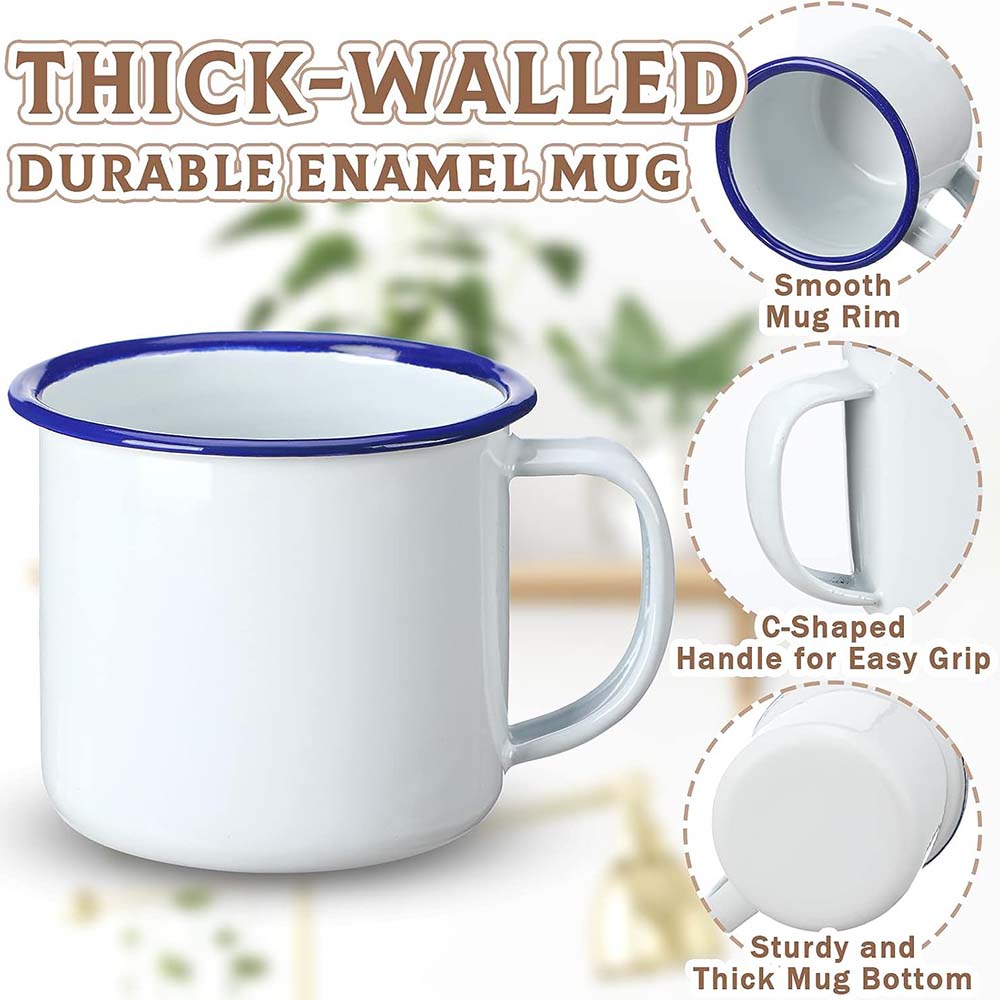 Mug kopi Kemah Enamel Mini 4Oz - Sublimation Mug White ulasan dan harga